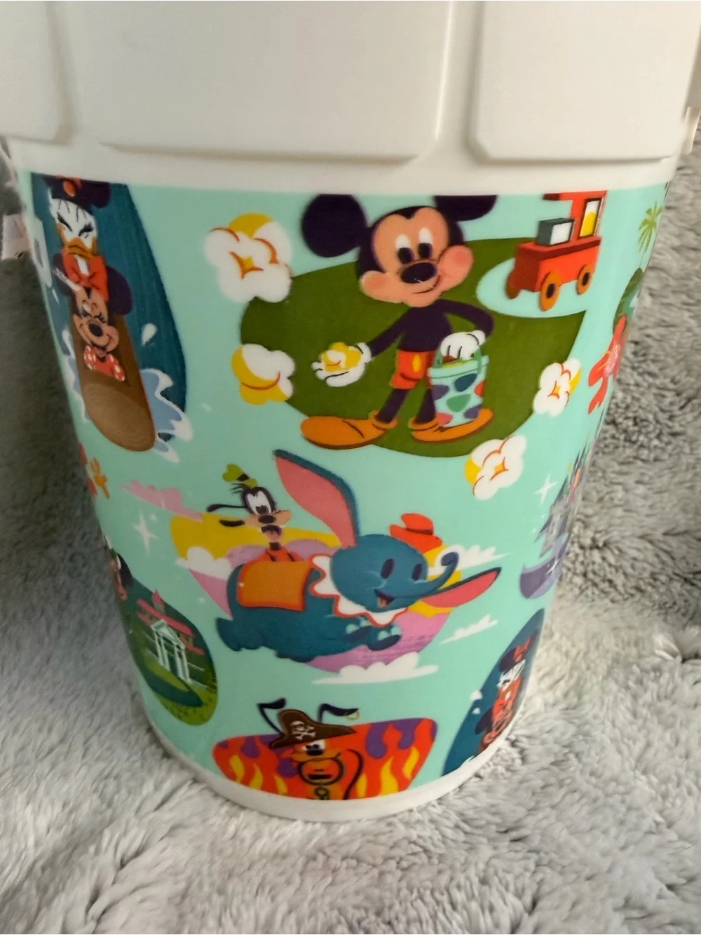 Disney-Themed Party Bucket with Orange Handle